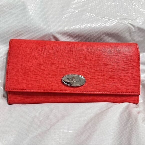 Furla Mango Women's Saffiano Textured Leather envelope Wallet - Picture 3 of 12